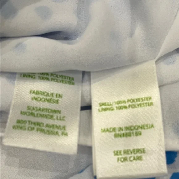 Lilly Pulitzer White and Blue Polka Dot Blouse - Picture 4 of 4